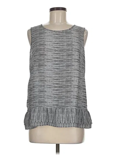 Pre-owned Elle Sleeveless Blouse In Gray