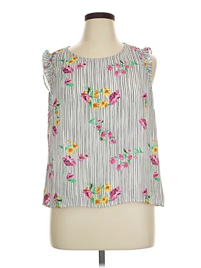 Pre-owned Elle Sleeveless Blouse In Gray