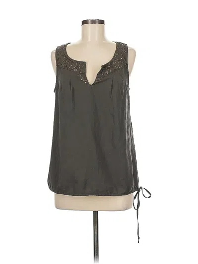 Pre-owned Elle Sleeveless Blouse In Green