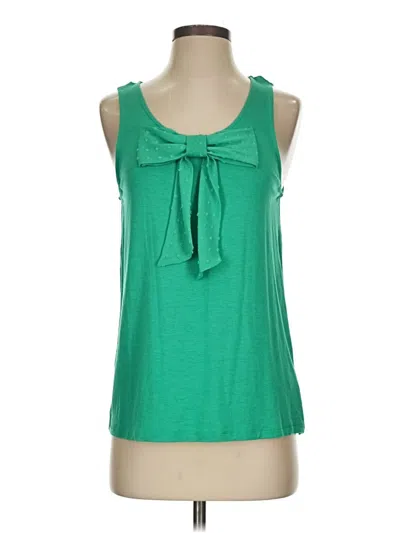 Pre-owned Elle Sleeveless Blouse In Green