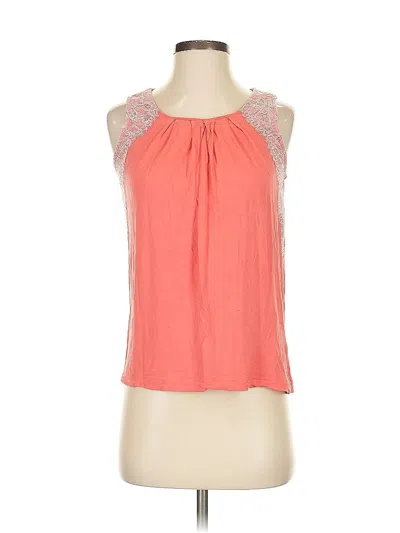Pre-owned Elle Sleeveless Blouse In Orange