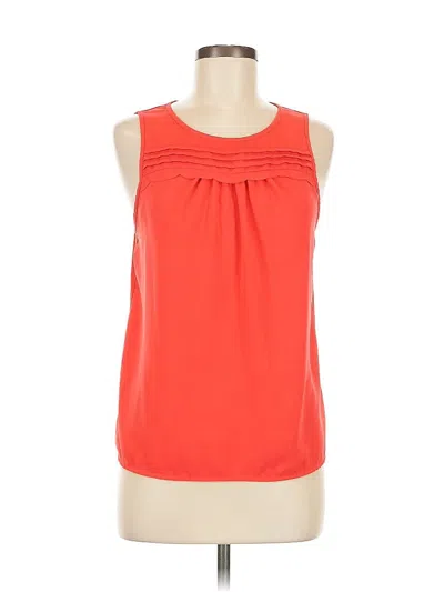 Pre-owned Elle Sleeveless Blouse In Orange