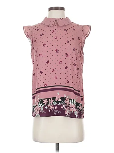 Pre-owned Elle Sleeveless Blouse In Pink