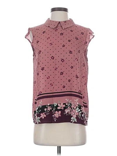 Pre-owned Elle Sleeveless Blouse In Pink