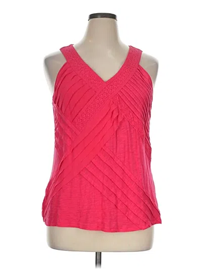 Pre-owned Elle Sleeveless Blouse In Pink