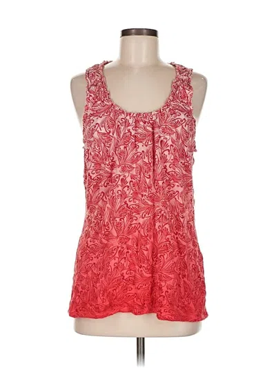 Pre-owned Elle Sleeveless Blouse In Red
