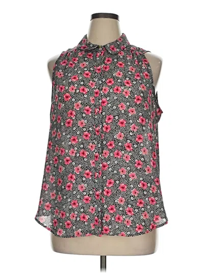Pre-owned Elle Sleeveless Blouse In Red