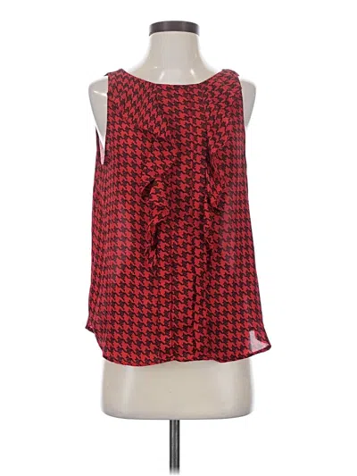 Pre-owned Elle Sleeveless Blouse In Red