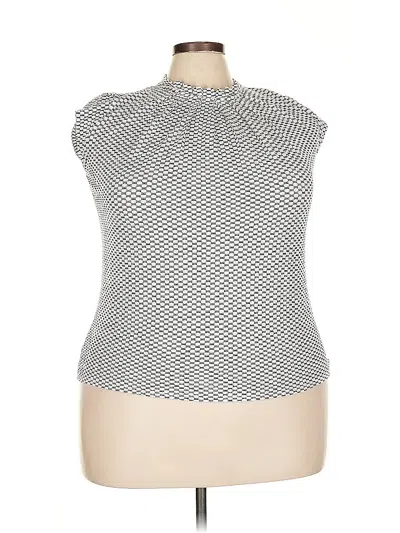 Pre-owned Elle Sleeveless Blouse In Silver