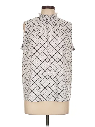 Pre-owned Elle Sleeveless Blouse In Silver