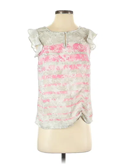 Pre-owned Elle Sleeveless Blouse In Silver