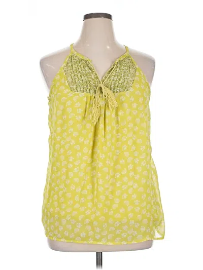 Pre-owned Elle Sleeveless Blouse In Yellow