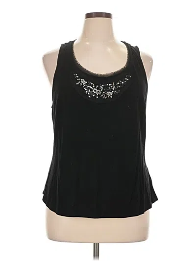 Pre-owned Elle Sleeveless Top Black Halter Neckline Tops