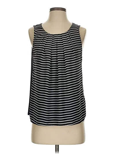 Pre-owned Elle Sleeveless Top Black Scoop Neck Tops