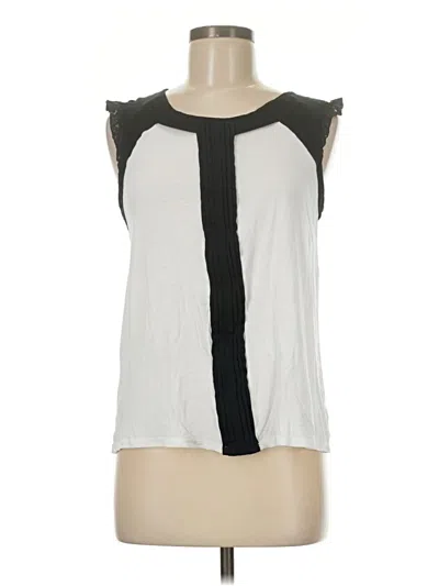 Pre-owned Elle Sleeveless Top Gray Keyhole Neckline Tops