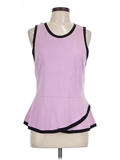 Pre-owned Elle Sleeveless Top Purple Halter Neckline Tops