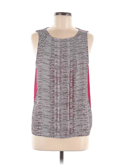 Pre-owned Elle Sleeveless Top Red Scoop Neck Tops