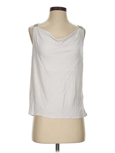 Pre-owned Elle Sleeveless Top White Cowl Neck Tops