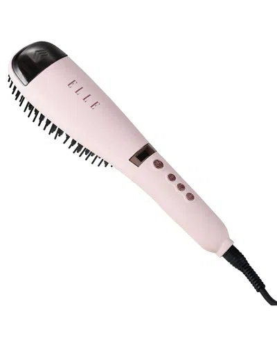 Elle Steam Straightening Hair Brush In Pink
