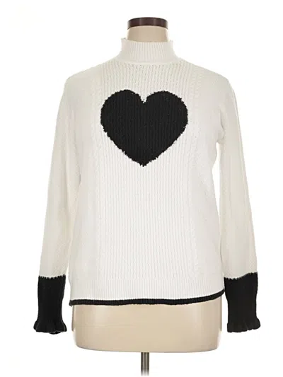 Pre-owned Elle Turtleneck Sweater In Ivory