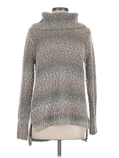 Pre-owned Elle Turtleneck Sweater In Silver