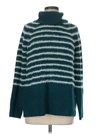 Pre-owned Elle Turtleneck Sweater In Teal