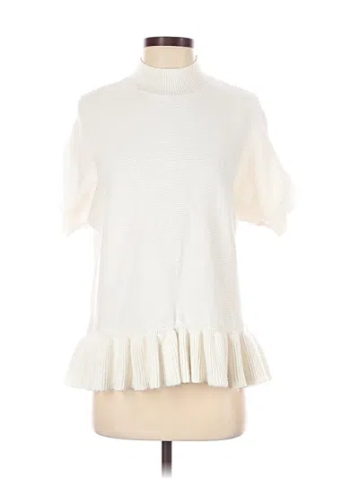 Pre-owned Elle Turtleneck Sweater In White