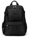 Elle Voyage 20l Twill And Vegan Leather Backpack In Black