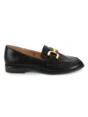Elle Women's Oversized Riding Bit Loafers In Black