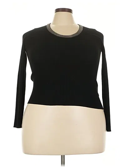 Pre-owned Elle Wool Pullover Sweater In Black
