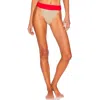 Ellejay Ruby Bikini Bottom In Red In Yellow