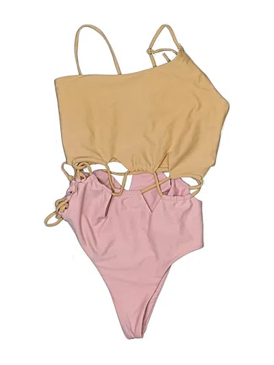 Pre-owned Ellejay Two Piece Swimsuit In Brown