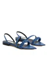 Elleme Asymmetric Flat Riviera Blue In Blue