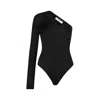 Elleme Asymmetrical Bodysuit In Black
