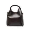 Elleme Madeleine Leather Top-handle Tote Bag In Brown