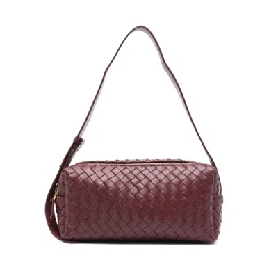Elleme Double-zip Leather Cross Body Bag In Brown