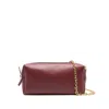 Elleme Small Trousse Chain-strap Leather Crossbody Bag In Red