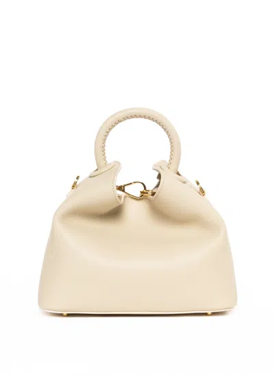 Elleme Baozi Leather Sesame In Neutral