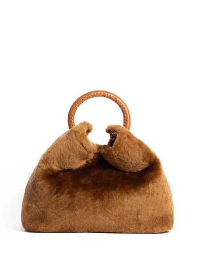 Elleme Baozi Shearling Montone Caramel