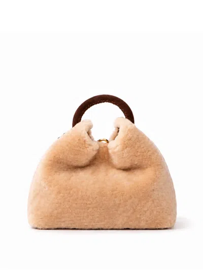 Elleme Baozi Shearling/suede Cream/brownie