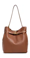Elleme Belt Bag Pebbled Leather Bag Cognac In Brown