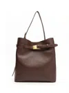 Elleme Pebbled-leather Buckle Shoulder Bag