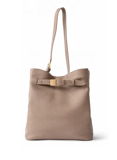 Elleme Belt Bag Pebbled Leather Taupe