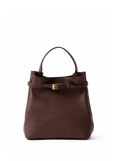 Elleme Belt Bag Small Pebbled Leather Dark Brown