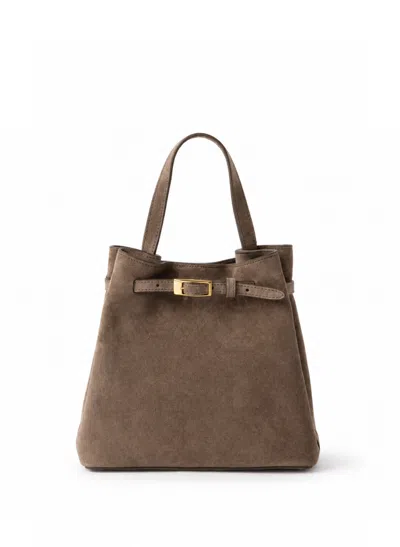 Elleme Belt Bag Small Suede Taupe