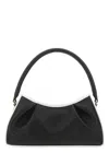 Elleme Two-tone Leather Dimple Moon Shoulder Bag In Multicolor