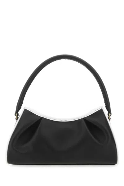 Elleme Black Dimple Moon Shoulder Bag In Multicolor