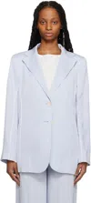 Elleme Blue Oversized Blazer In Blue