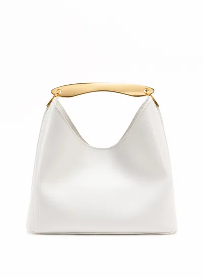 Elleme Boomerang Leather White - Gold