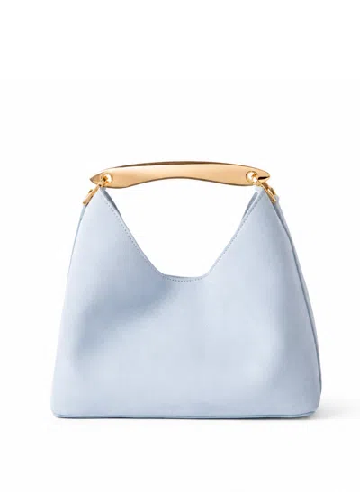 Elleme Boomerang Suede Light Blue - Gold